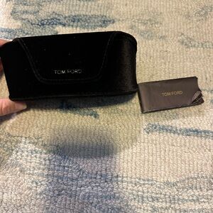 Tom Ford Velvet Black Eyewear Case
